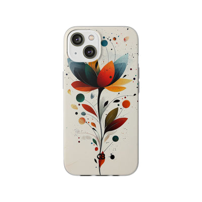 Burnt Petal Abstract · Soft Case for iPhone