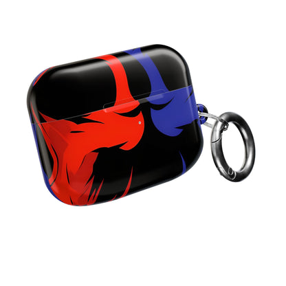 Dual Skulls RedBlue - AirPods Cover