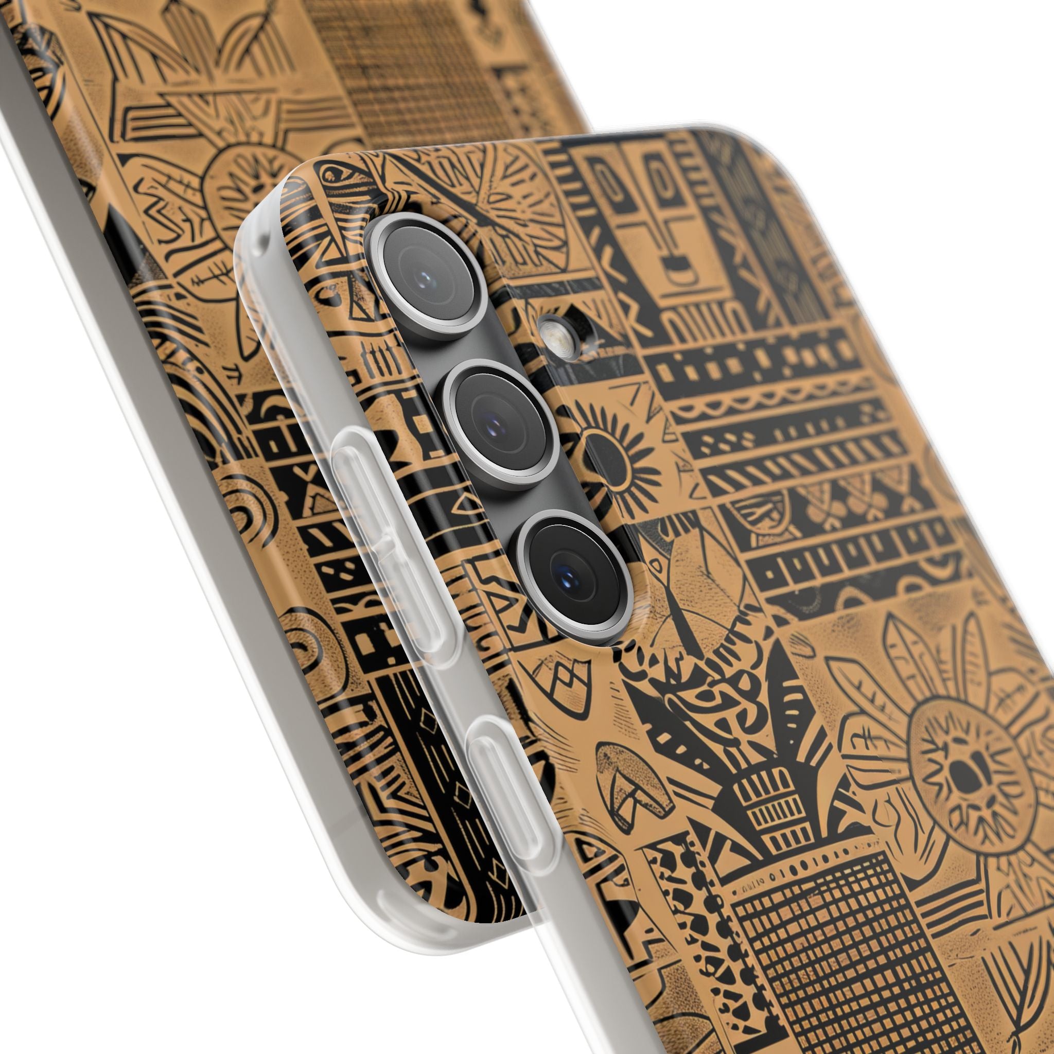 Tribal Faces Samsung S24 Case - Soft
