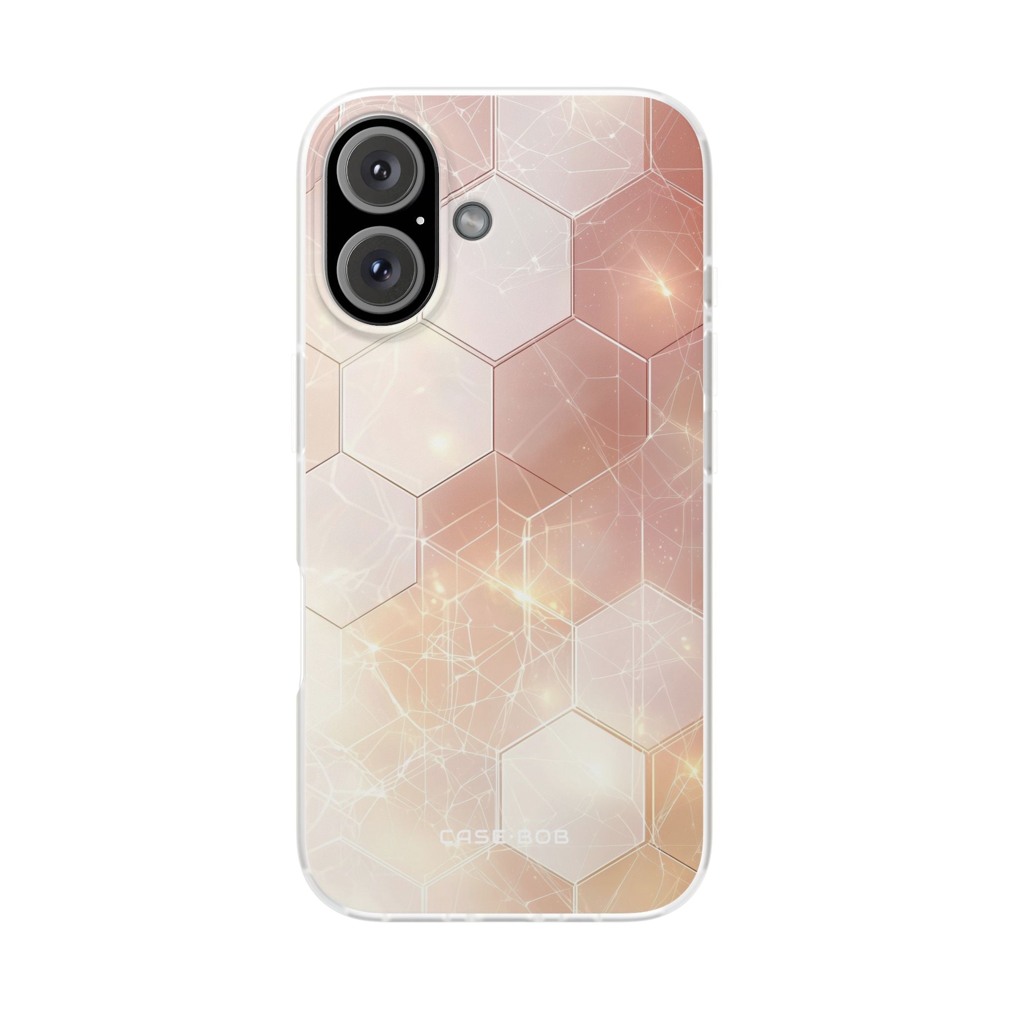 Honeycomb Glow iPhone 16 Case - Soft