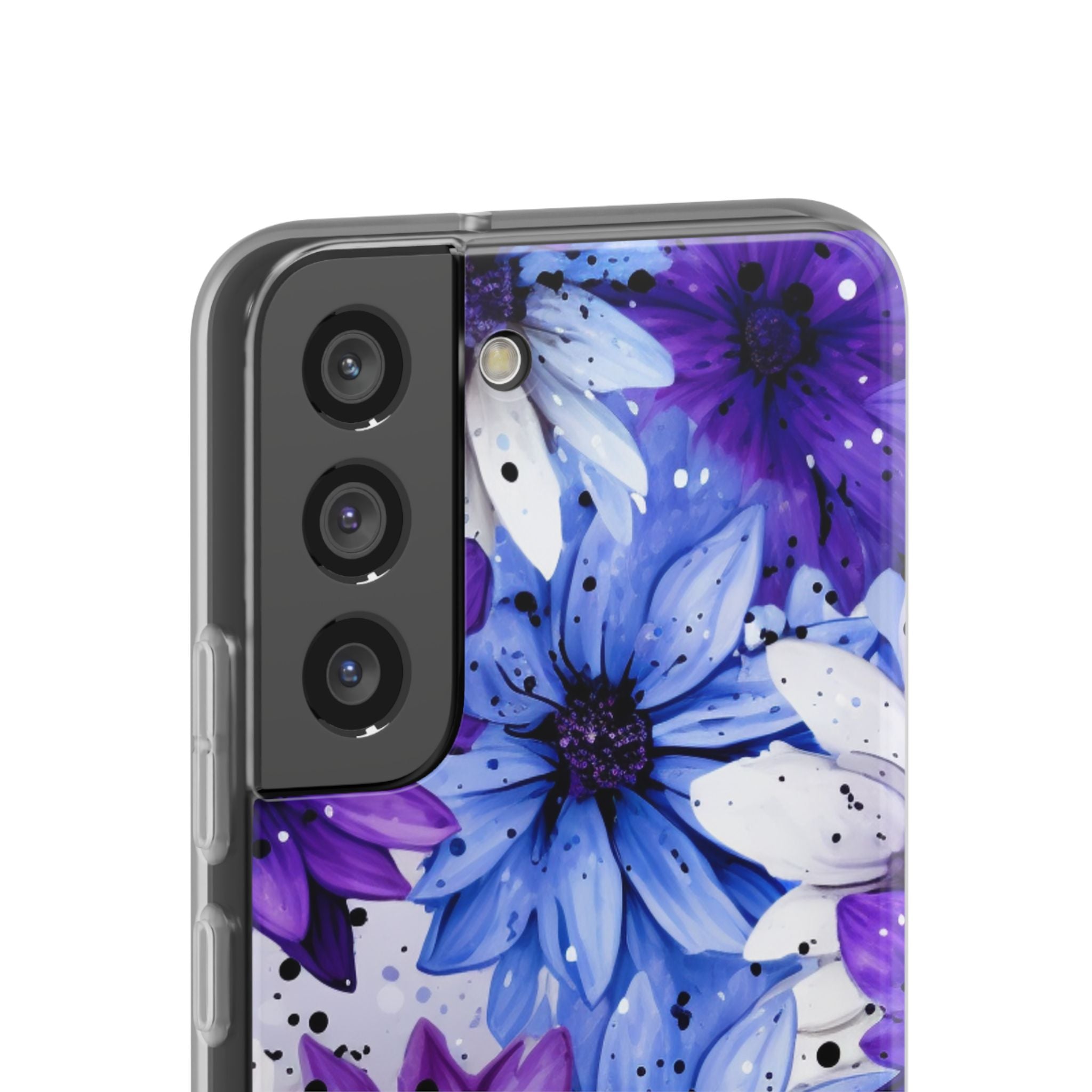 Ink Splatter Blooms · Soft Phone Case for Samsung