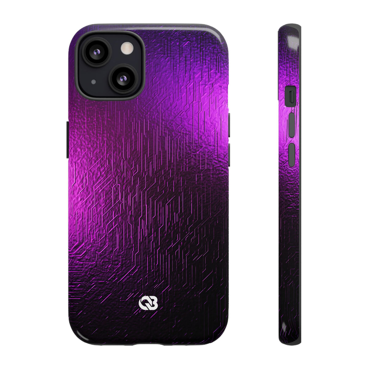 Violet Cyber Circuit · Tough Phone Case for iPhone · Purple