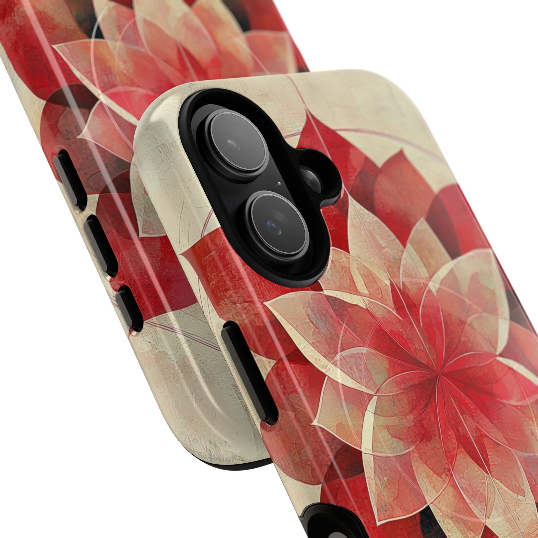 Crimson Bloom iPhone 17 Case - Tough+ - CASE•BOB