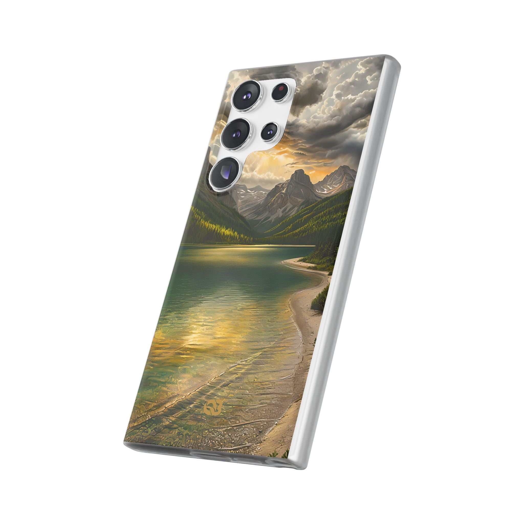 Gilded Mountain Lake · Soft Handyhülle für Samsung