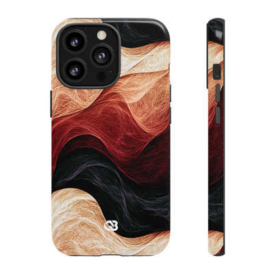 Ember Wave Dispersion · Tough Phone Case for iPhone · Red