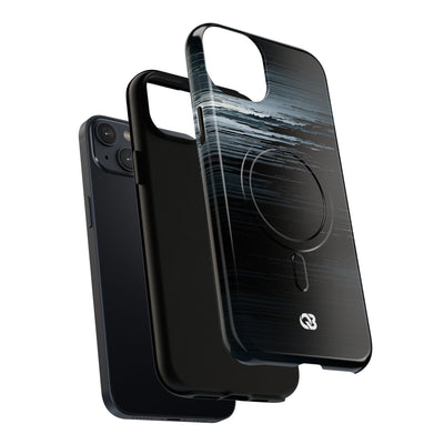 Black Tough 2.0 Magsafe Phone Case for iPhone - Frozen Signal Glitch