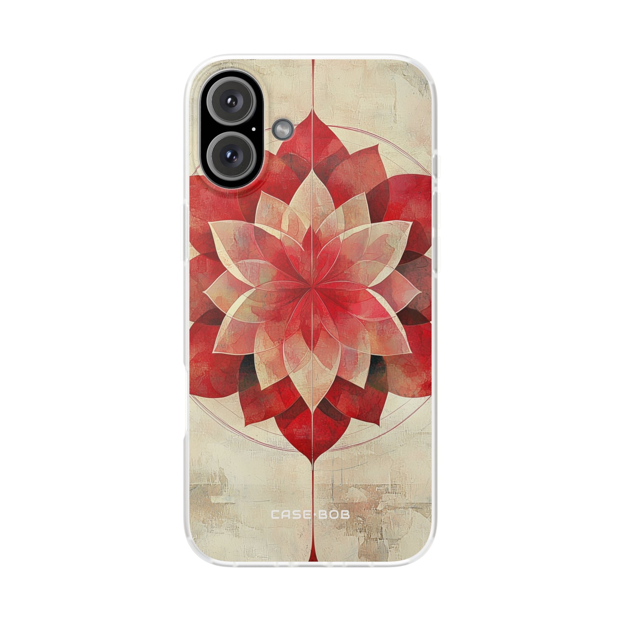Crimson Bloom iPhone 16 Plus Cover - Blød