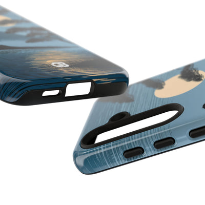 Moonlit Pine Horizon · Tough Phone Case for Samsung · Blue