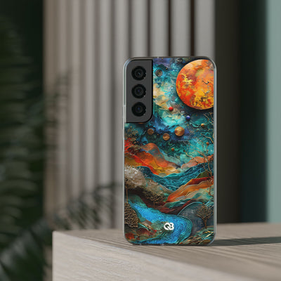 Copper Horizon Drift · Soft Phone Case for Samsung