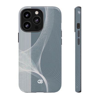 Slate Contour Drift · Tough Phone Case for iPhone · Grey