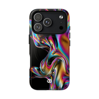 Purple Tough 2.0 Magsafe Phone Case for iPhone - Liquid Neon Chrome