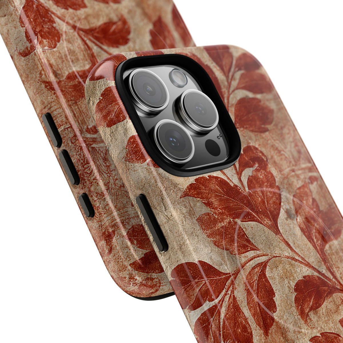 Terracotta Botanical Fresco · Tough 2.0 Magnetic Phone Case for iPhone · Red