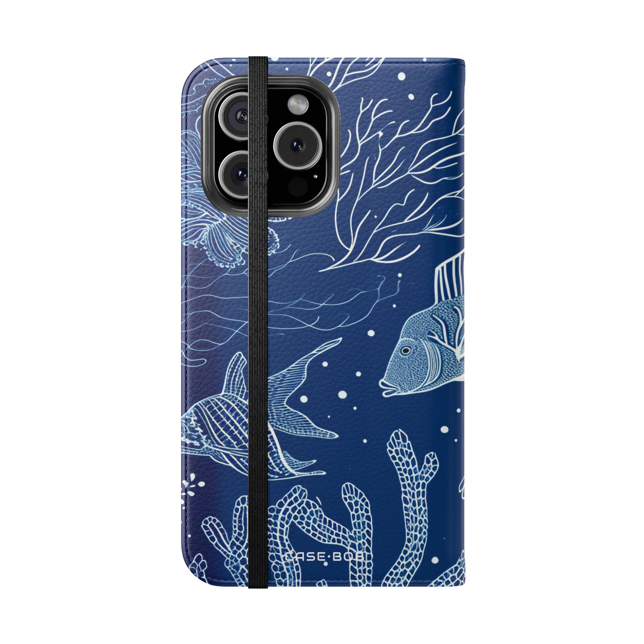 Blue Scale Reef - iPhone 16 Max Case - Wallet