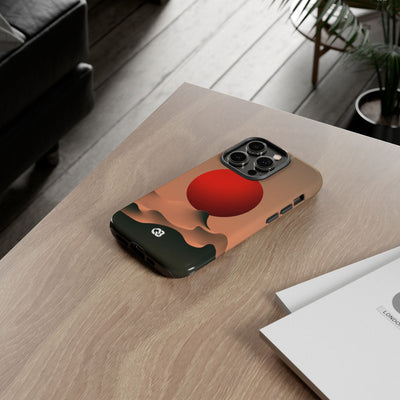 Crimson Sol Ridge · Tough Phone Case for iPhone · Red