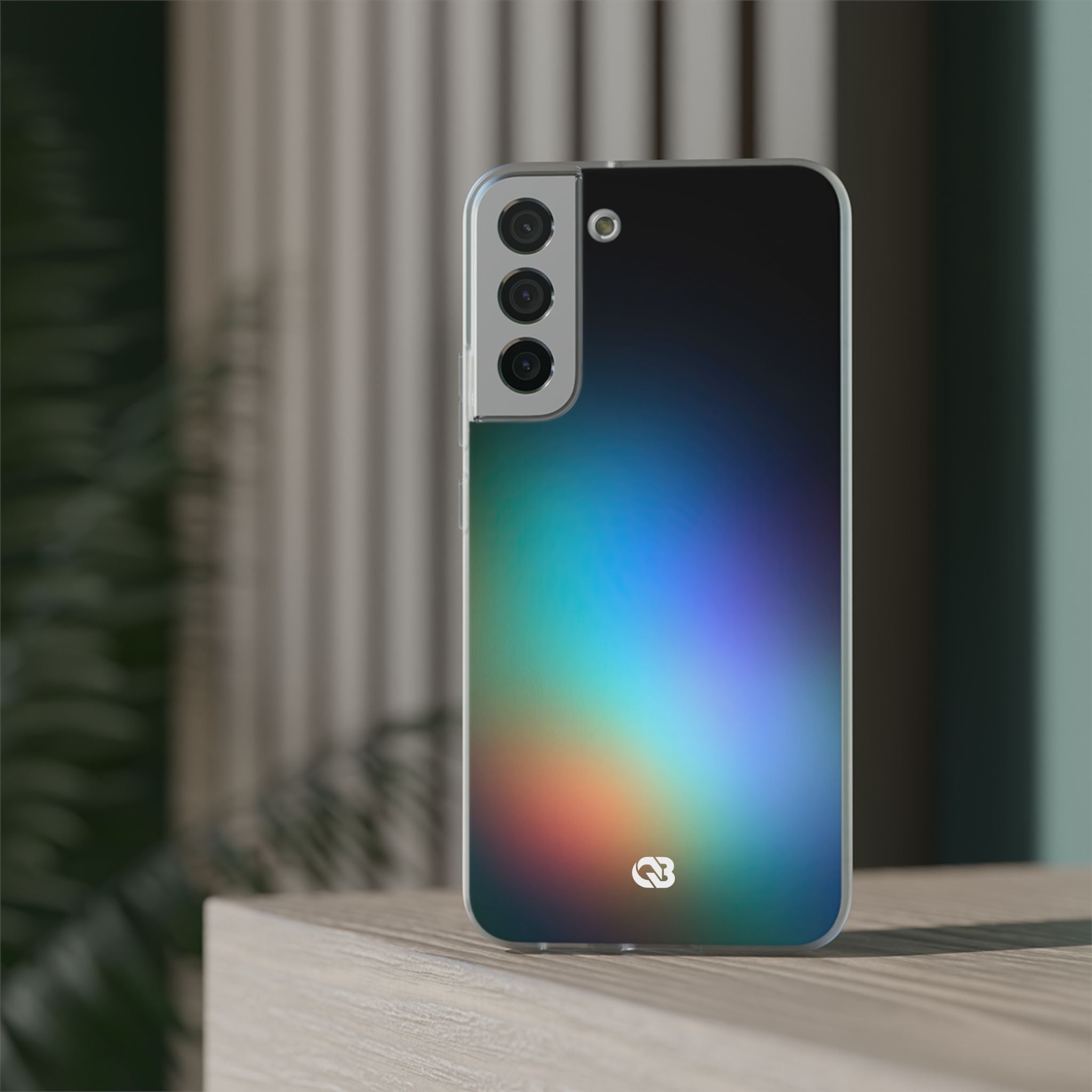 Black Lite Phone Case for Samsung - Electric Prism Grain