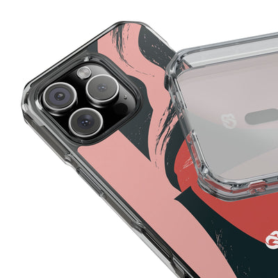 Pink Impact MagSafe Phone Case for iPhone - Cinder Rose Plume