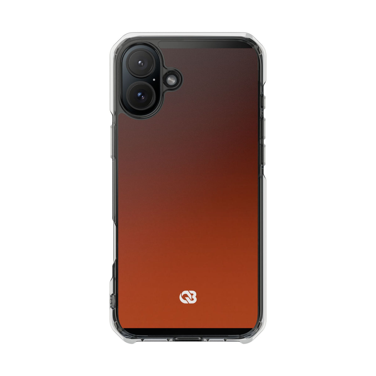Burnt Amber Spectrum · Clear Impact Magnetic Phone Case for iPhone · Orange