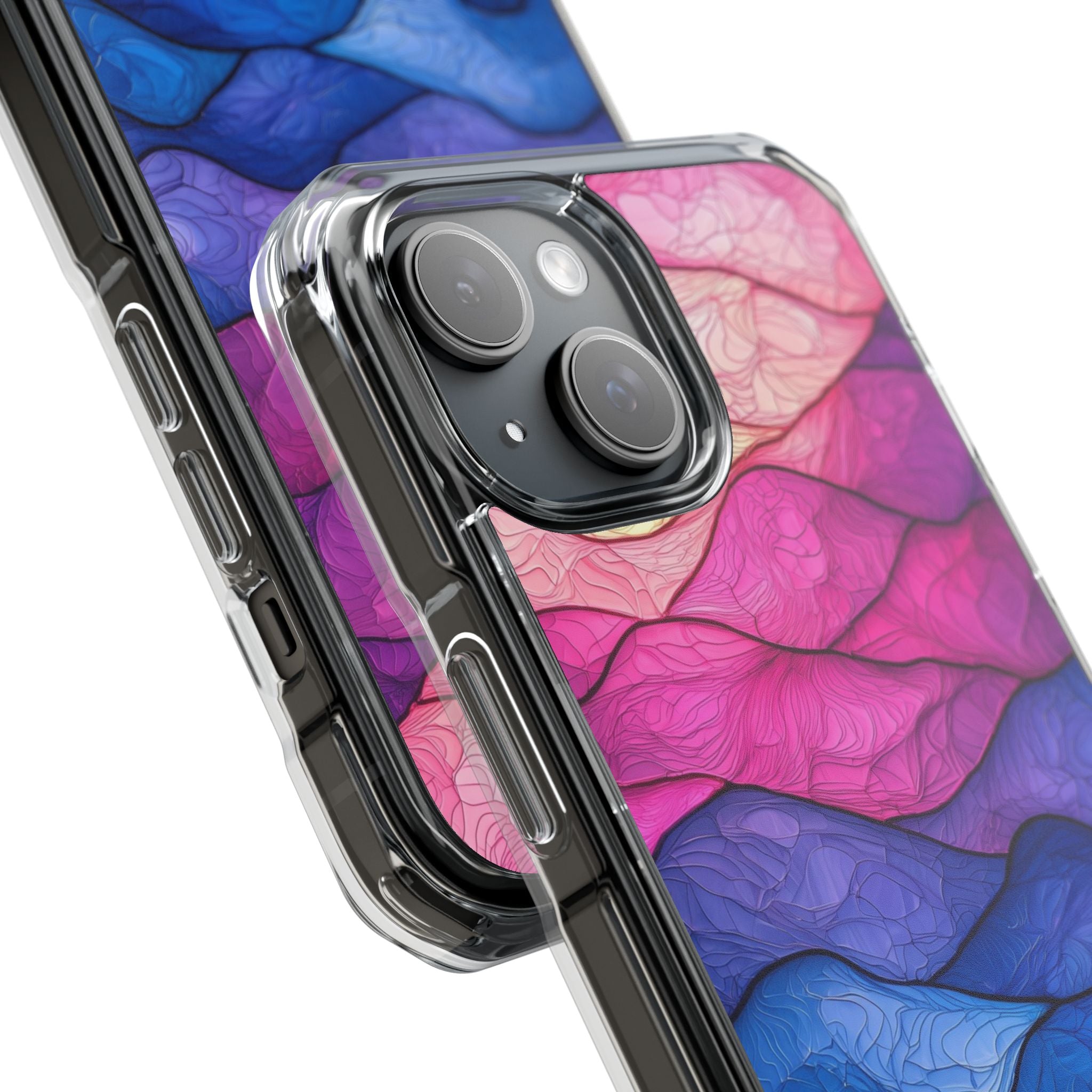 Wavy Veins Purple iPhone 15 Case - Impact