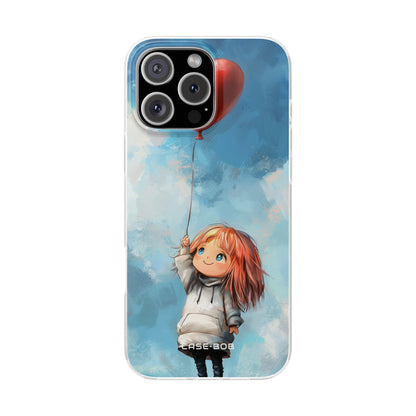 Heart Balloon Whimsy iPhone 16 Pro Max Case - Soft