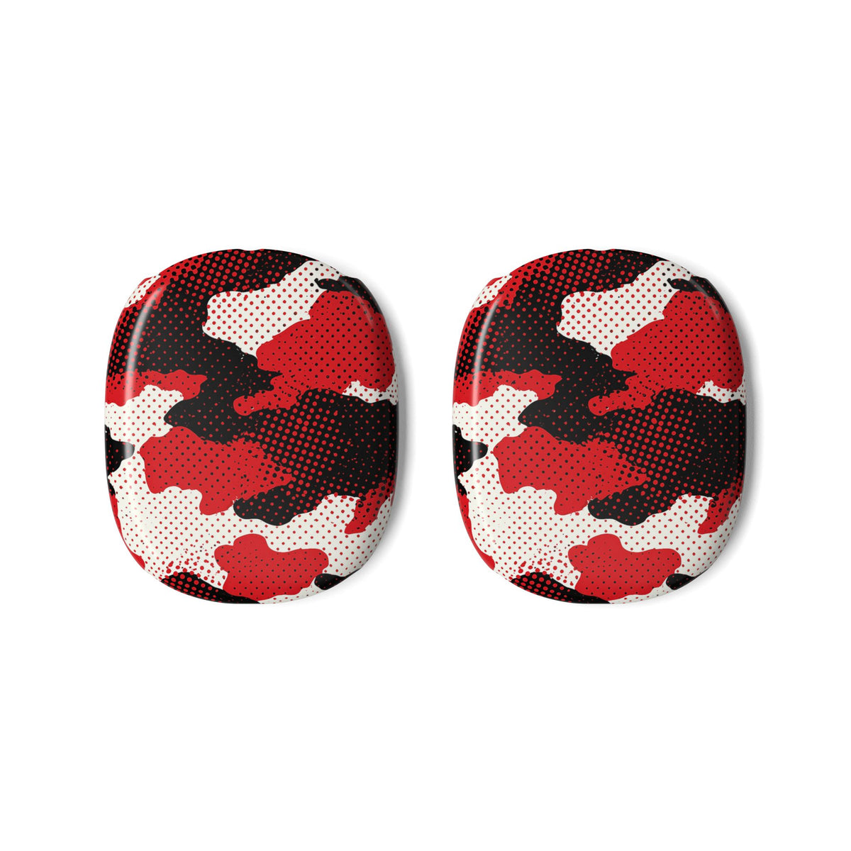 Crimson Halftone Camo · Hard Case for AirPods Max · Red