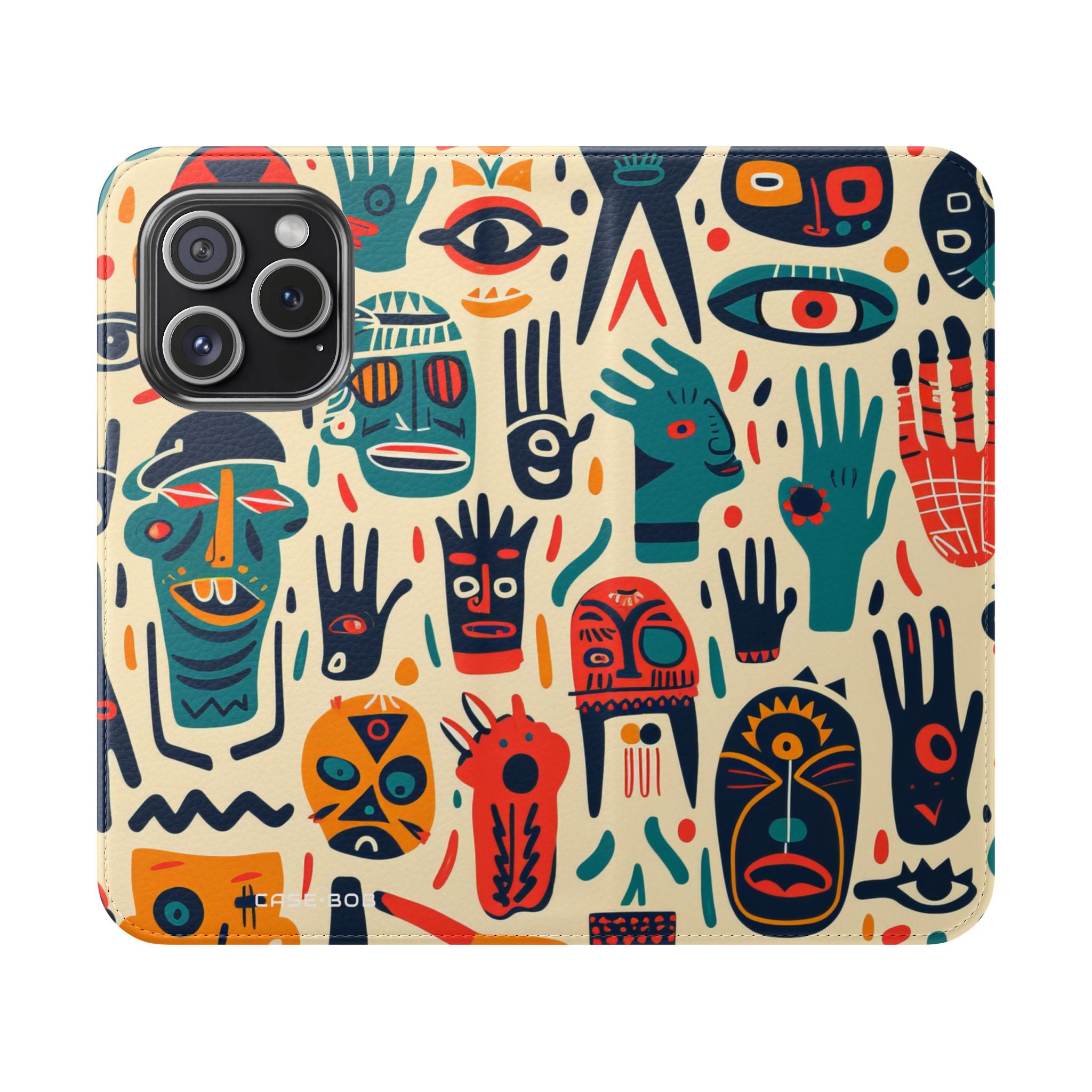 Tribal Faces - iPhone 15 Pro Cover - Pung