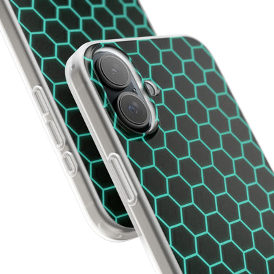 Neon Hex Spectrum · Lite Phone Case for iPhone ·  Teal