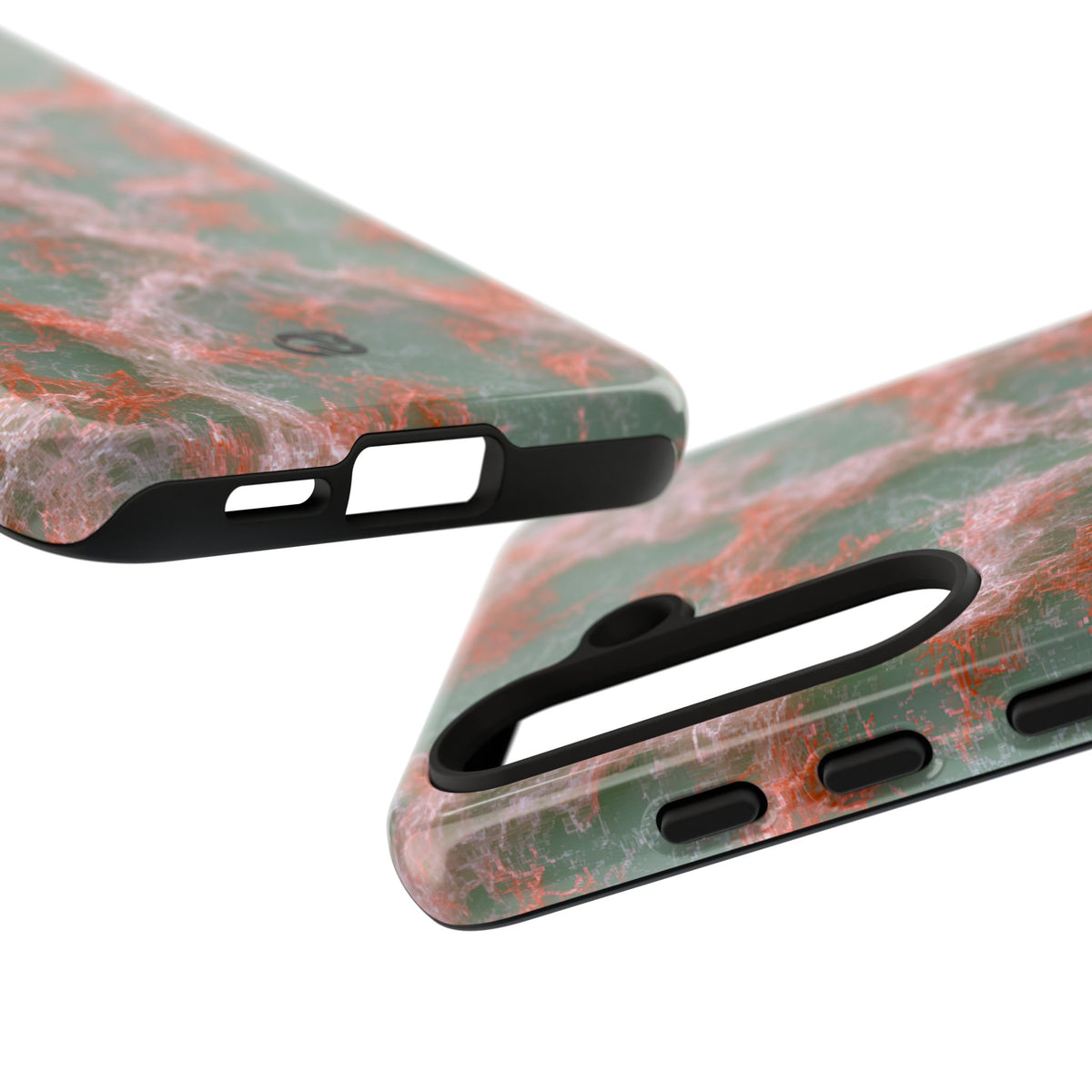 Coral Pixel Matrix · Tough Phone Case for Samsung · Green