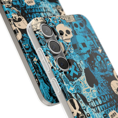 Electric Skull Graffiti · Lite Phone Case for Samsung · Blue