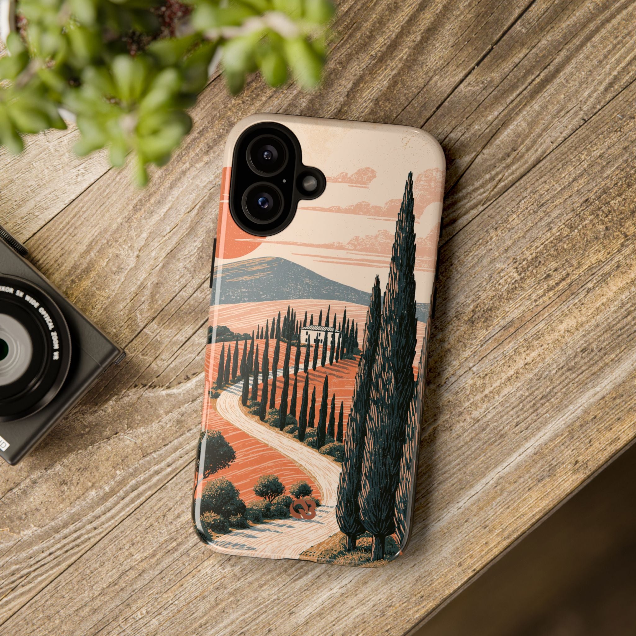 Orange Tough Phone Case for iPhone - Terracotta Ridge Trail