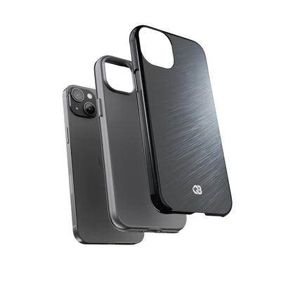 Brushed Obsidian Steel · Tough Phone Case for iPhone · Grey