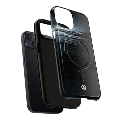 Black Tough 2.0 Magsafe Phone Case for iPhone - Frozen Signal Glitch
