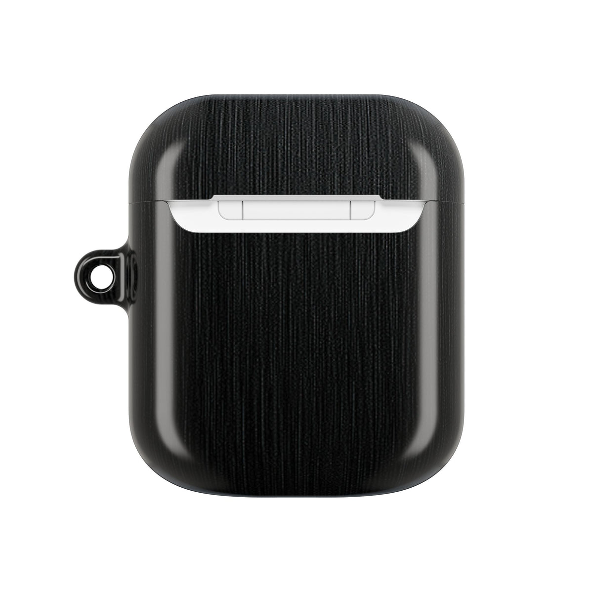 Obsidian Brushed Steel · Hard Case for AirPods & AirPods Pro · Black