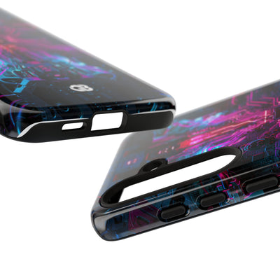 Neural Circuit Core · Tough Phone Case for Samsung · Black