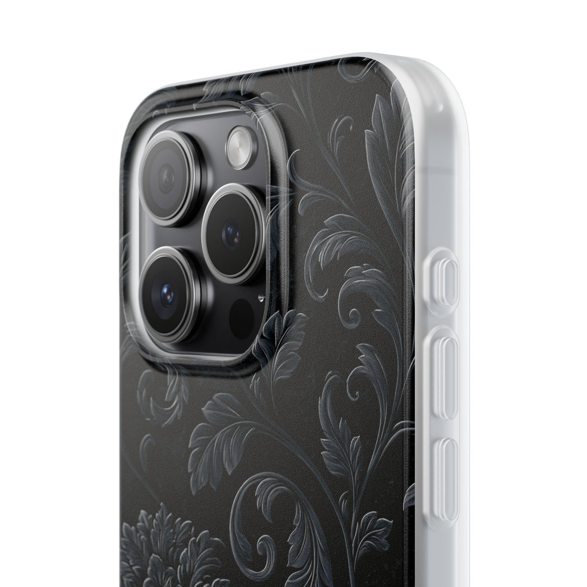 Obsidian Damask · Lite Phone Case for iPhone ·  Black
