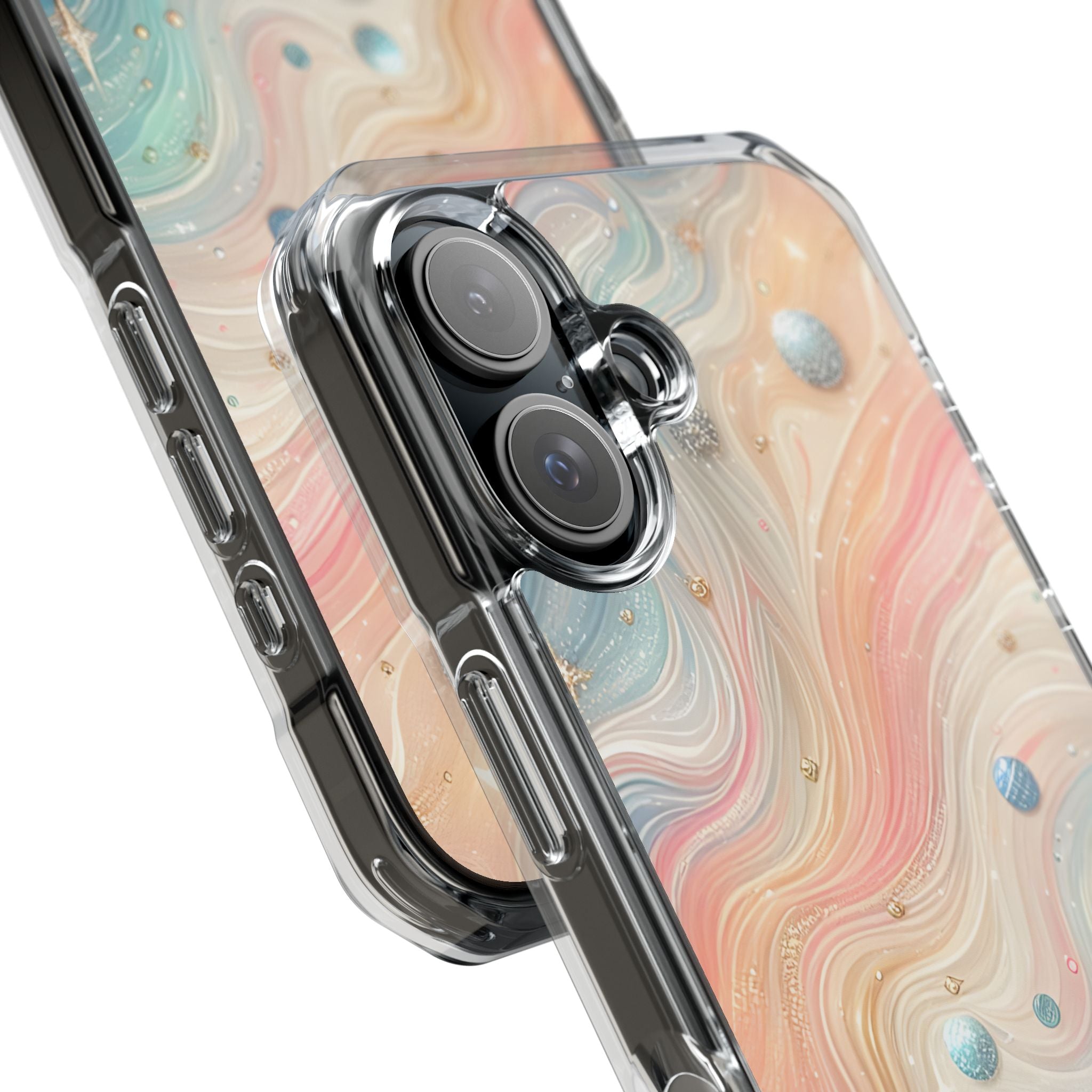 Iridescent Swirls iPhone 16 Case - Impact - CASE•BOB