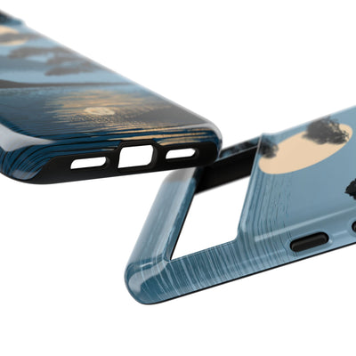 Blue Tough Phone Case for Google Pixel - Midnight Kyoto Pine