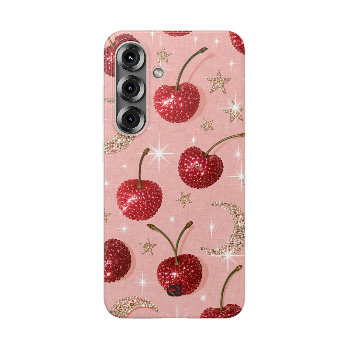 Bedazzled Ruby Cherries · Lite Phone Case for Samsung · Pink