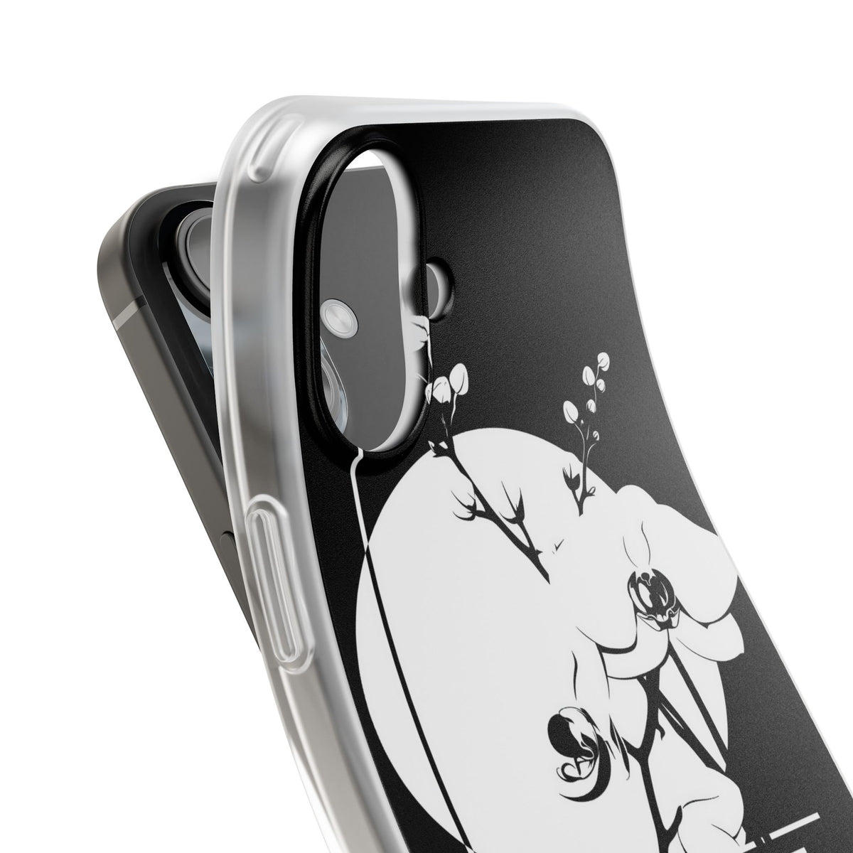 Nocturne Orchid Bloom · Lite Phone Case for iPhone ·  Black