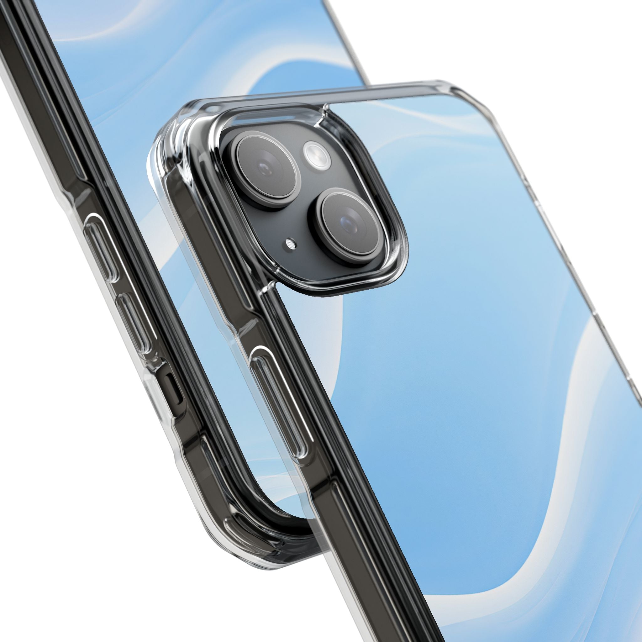 Blue Impact MagSafe Phone Case for iPhone - Glacial Blue Silk
