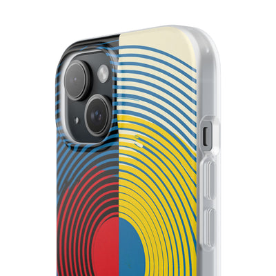 Blue Lite Phone Case for iPhone - Primary Circuit Orbit