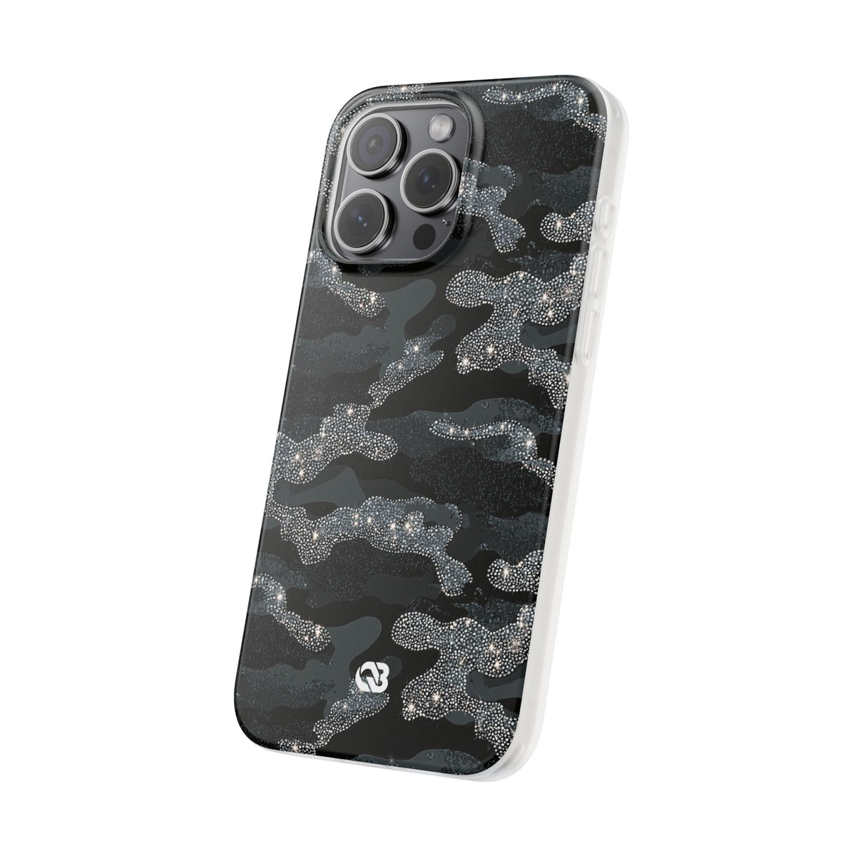 Glitter Shadow Camo · Lite Phone Case for iPhone ·  Black