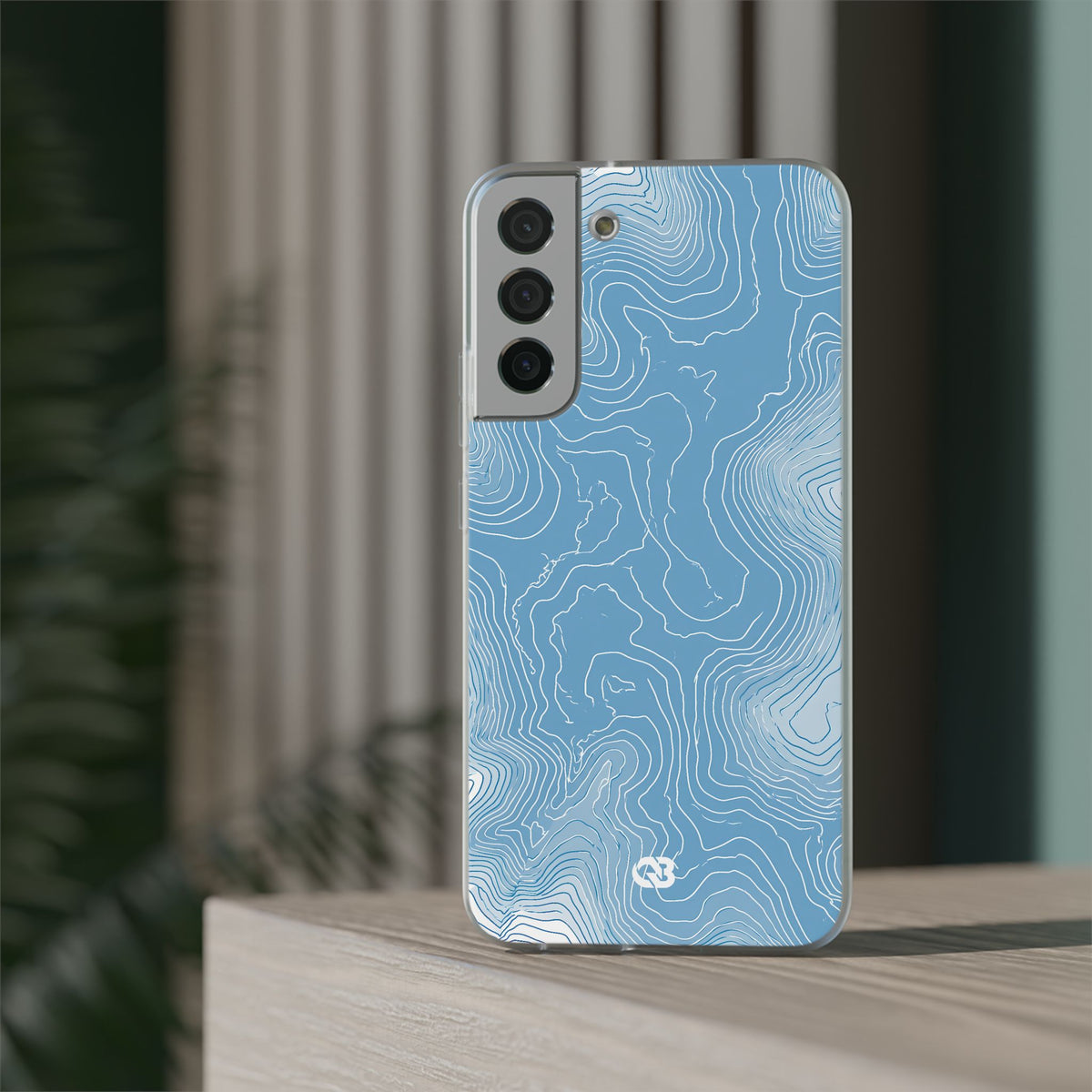 Glacial Basin Topo · Lite Phone Case for Samsung · Blue