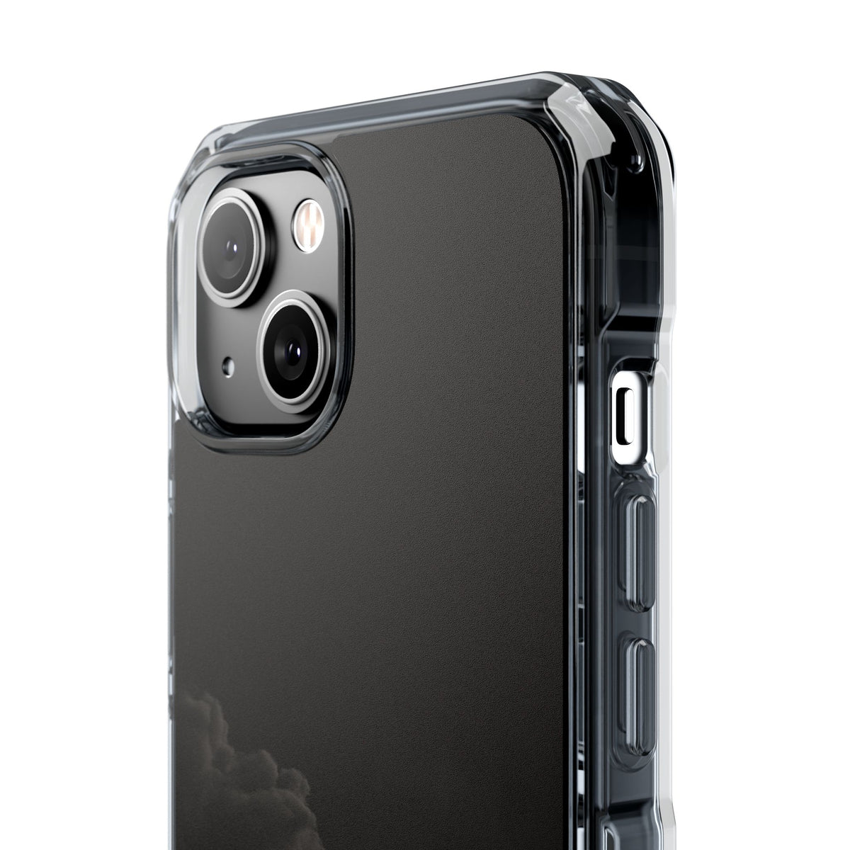 Crimson Fog Void · Clear Impact Magnetic Phone Case for iPhone ·  Black