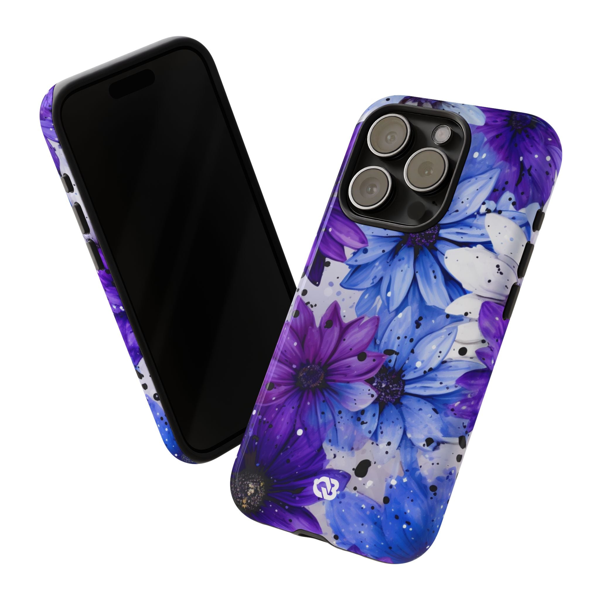 Ink Splatter Blooms · Tough Coque de téléphone pour iPhone