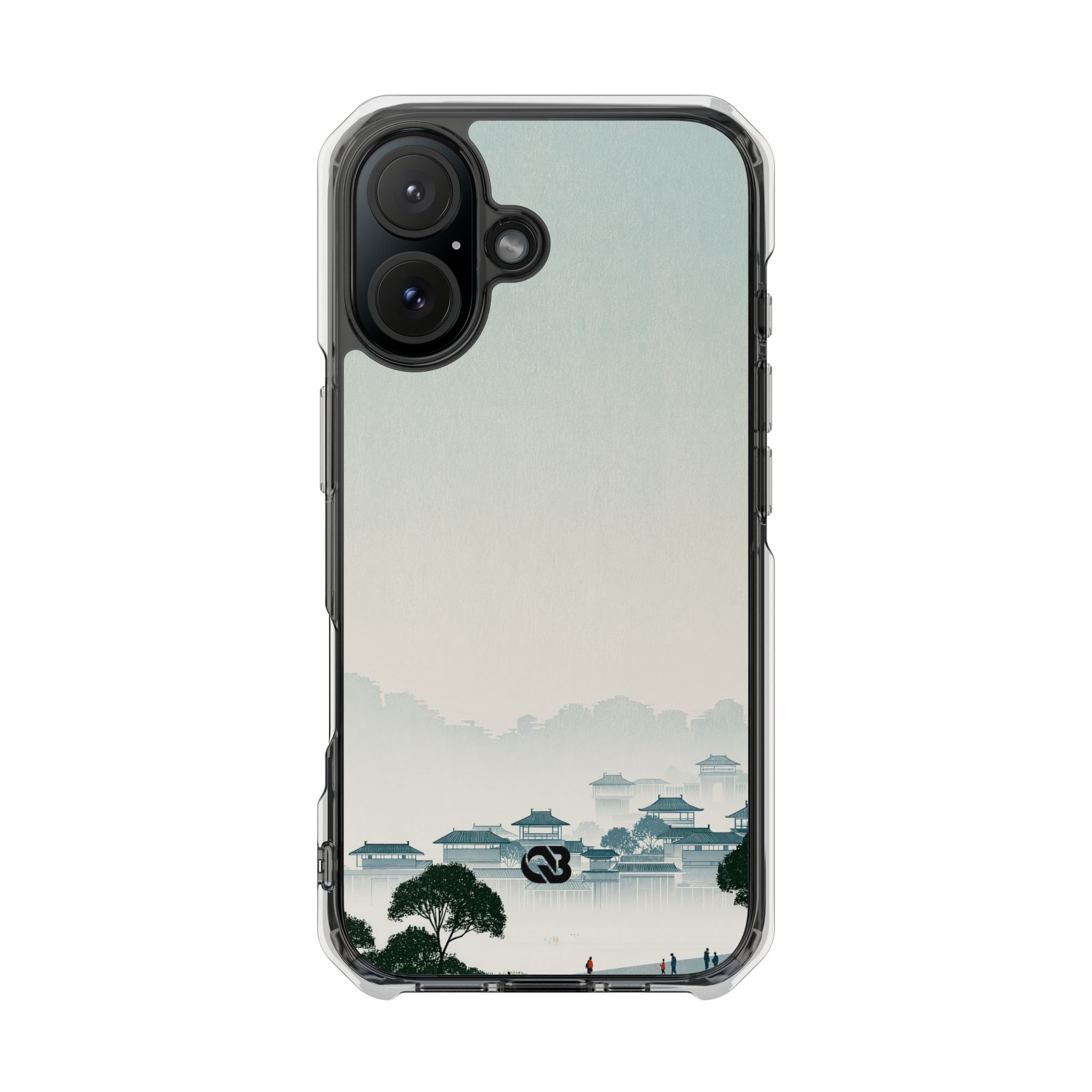Blue Impact MagSafe Phone Case for iPhone - Mist Valley Pagoda