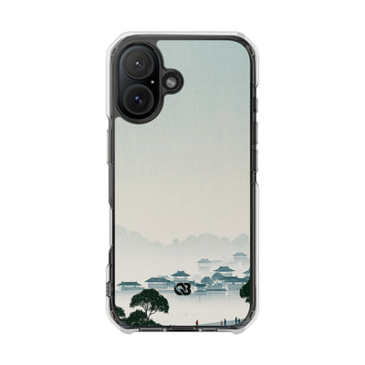 Blue Impact MagSafe Phone Case for iPhone - Mist Valley Pagoda