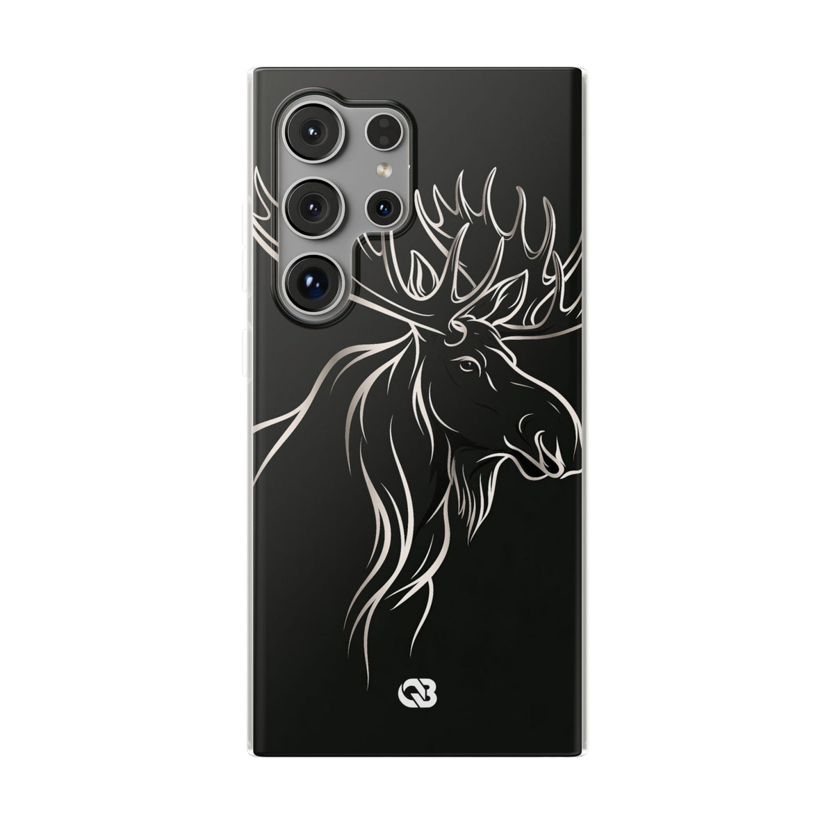 Nordic Moose Contour · Lite Phone Case for Samsung · Black