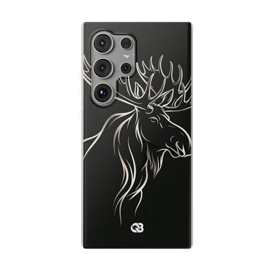 Nordic Moose Contour · Lite Phone Case for Samsung · Black