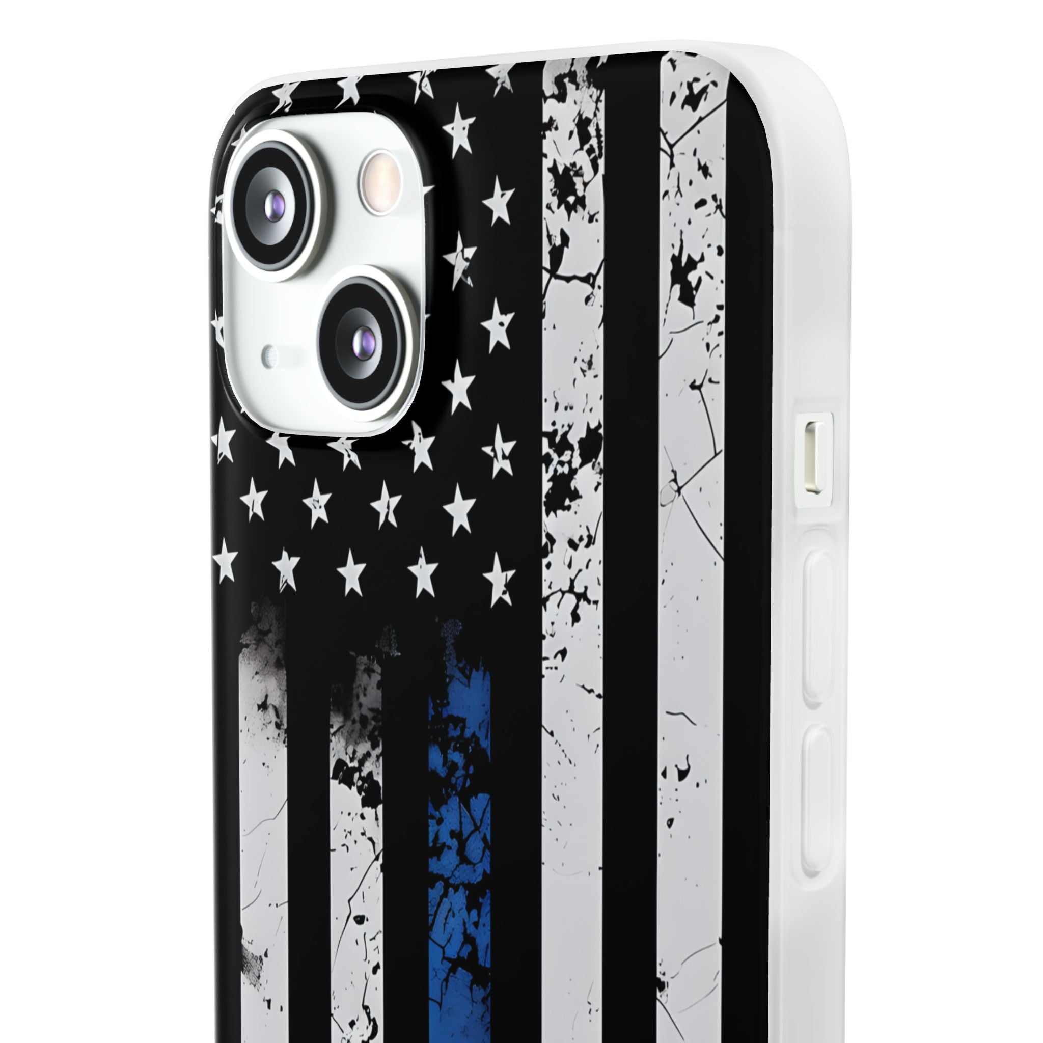 Blaue Streifenflagge iPhone 13 - Soft