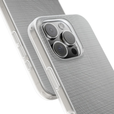 Grey Lite Phone Case for iPhone - Chrome Mesh Warp